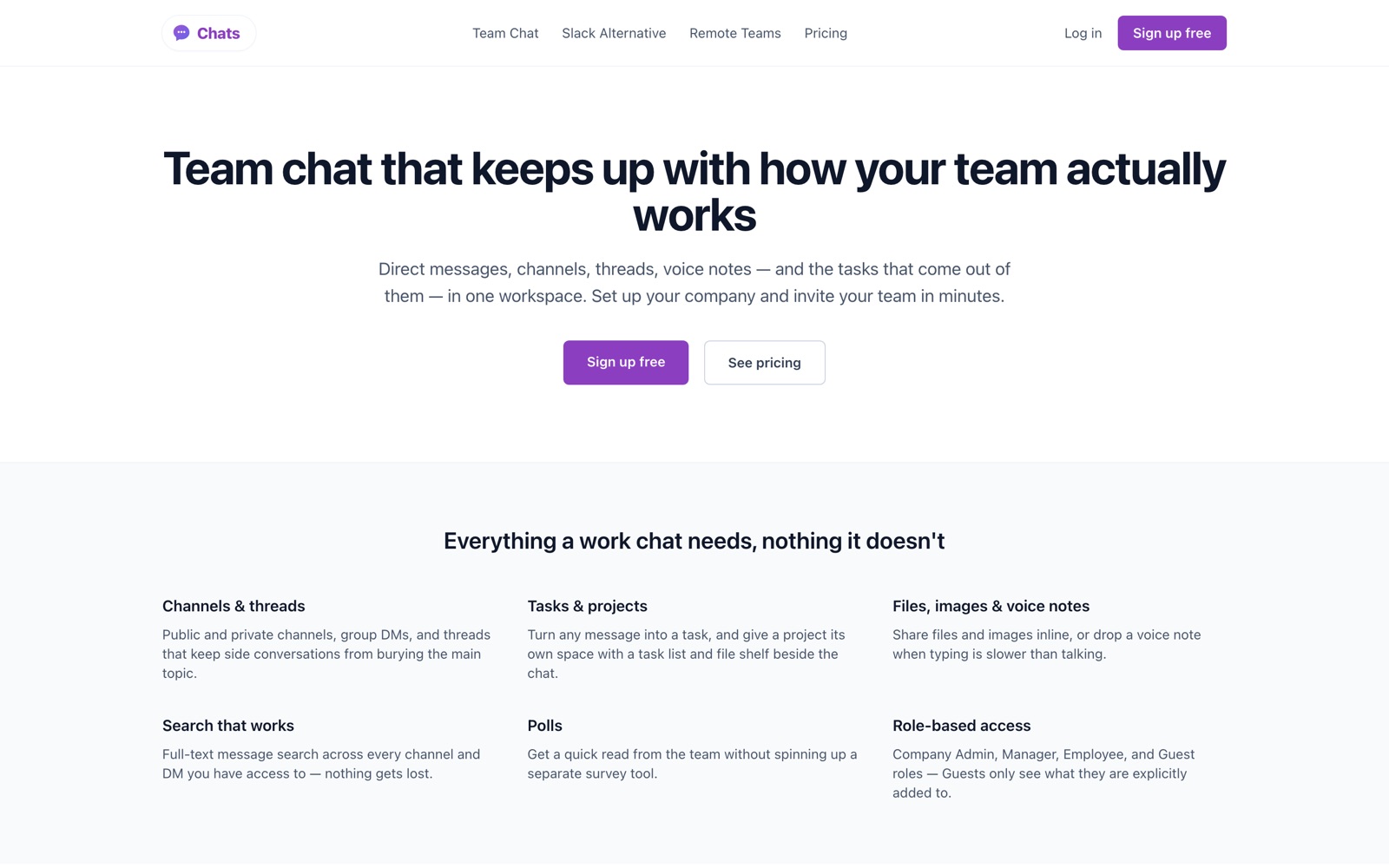 Chats — screenshot of chat.toolscase.com